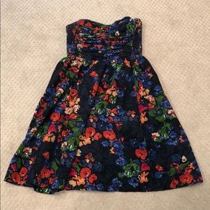 HD in Paris floral corduroy dress